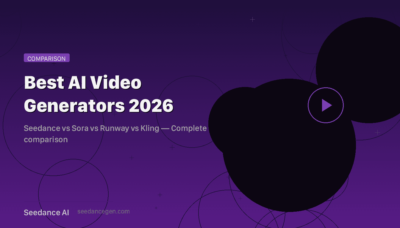 Best AI Video Generators in 2026: Seedance vs Sora vs Runway vs Kling